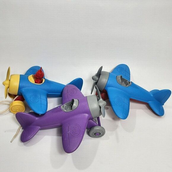 3 Green Toys USA Disney Baby Planes Mickey Mouse Pull Toy 100% Recycled No BPA - Picture 2 of 7